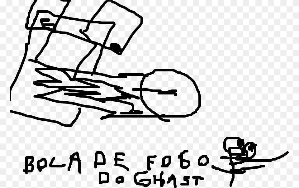 Bola De Fogo Do Ghast Drawing, Gray Free Transparent Png