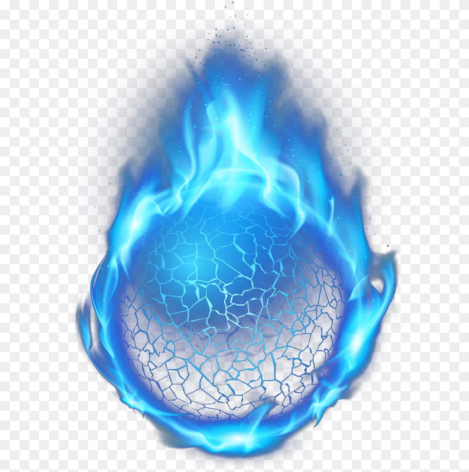 Bola De Fuego Azul Jpg Stock Blue Flame Circle, Pattern, Accessories, Fractal, Ornament Png Image