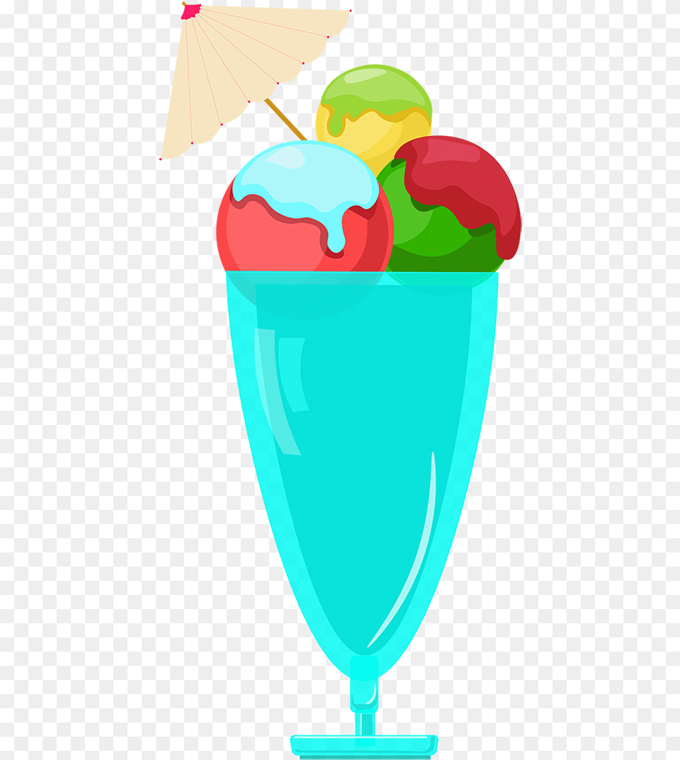 Bola Tricolor Sorvete Comida E Imagem Vetorial Sundae, Cream, Dessert, Food, Ice Cream Free Png Download