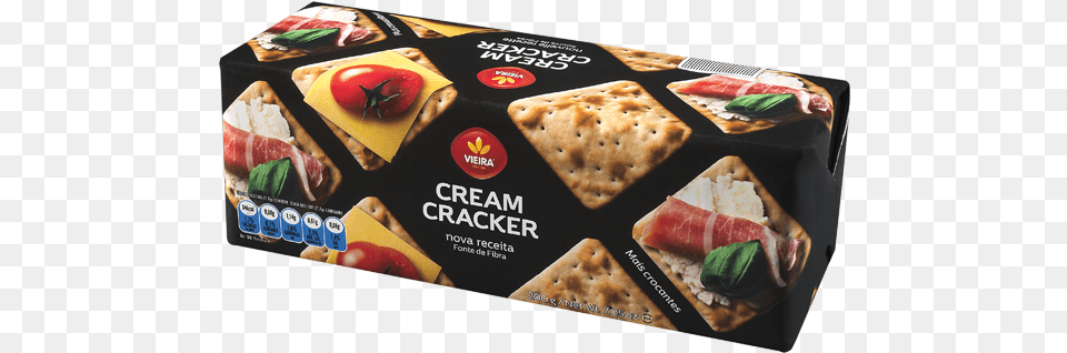 Bolacha Cream Cracker Vieira, Bread, Food, Lunch, Meal Free Png Download