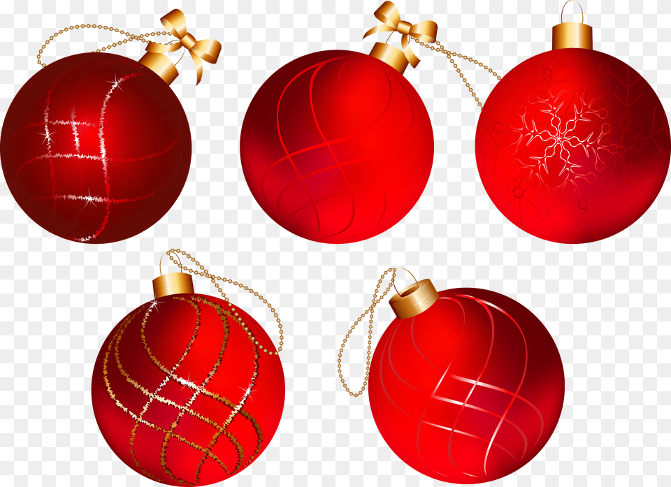 Bolas Rojas Decoraci N Esferas Rojas De Navidad, Accessories, Ornament, Lighting, Cricket Ball Free Png