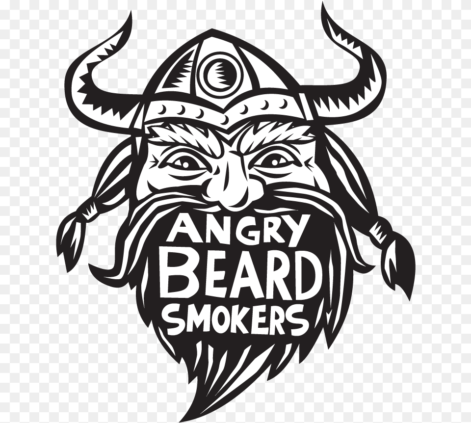 Bold Masculine Logo Design For Angry Beard Smokers By Clip Art, Baby, Person, Animal, Buffalo Free Png