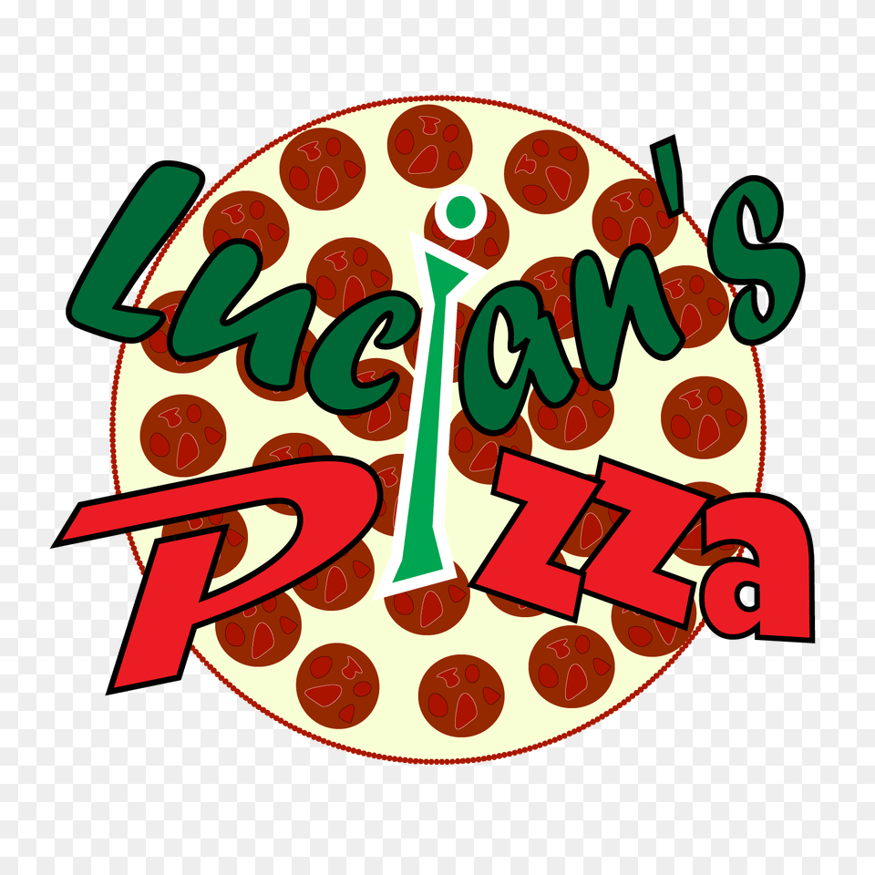 Bold Modern Fast Food Restaurant Logo Design For Lucians Pizza, Dynamite, Number, Symbol, Text Png Image