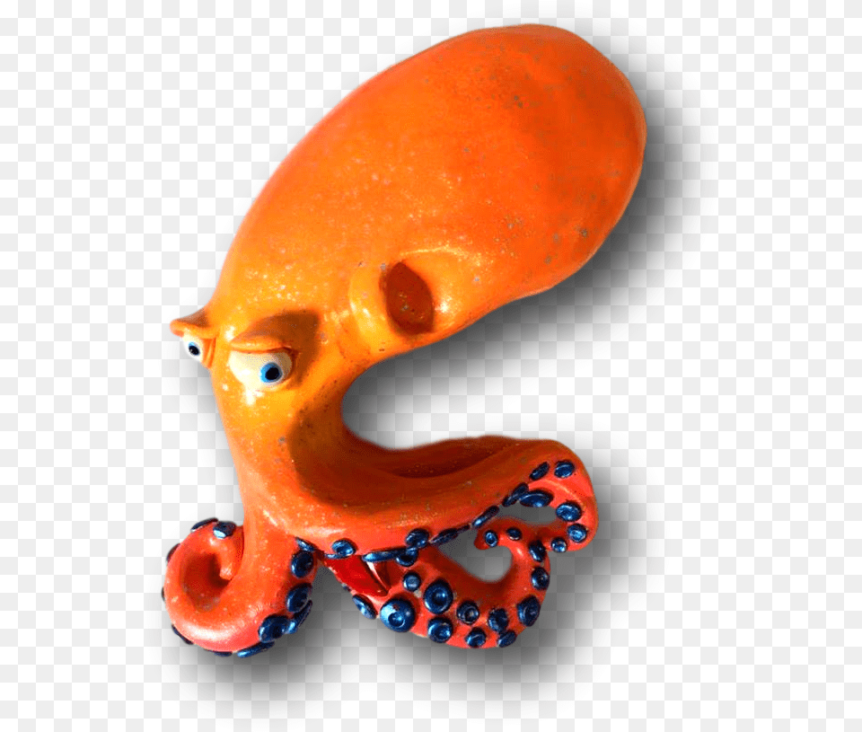 Bold Orange Bernie Octopus Fish With Attitude, Animal, Sea Life, Invertebrate Free Transparent Png