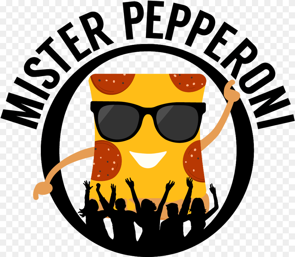 Bold Personable Pizza Delivery Logo Design For Party Illustration, Accessories, Sunglasses, Person, Baby Free Transparent Png