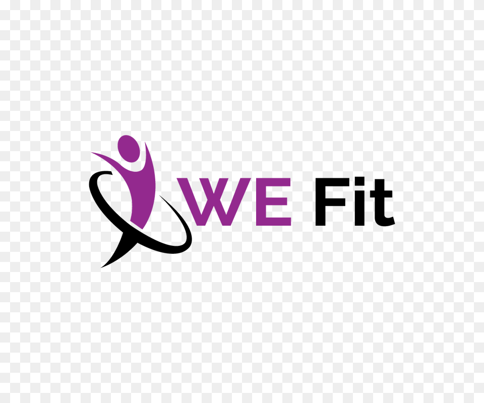 Bold Serious Fitness Logo Design For We Fit, Purple Png Image
