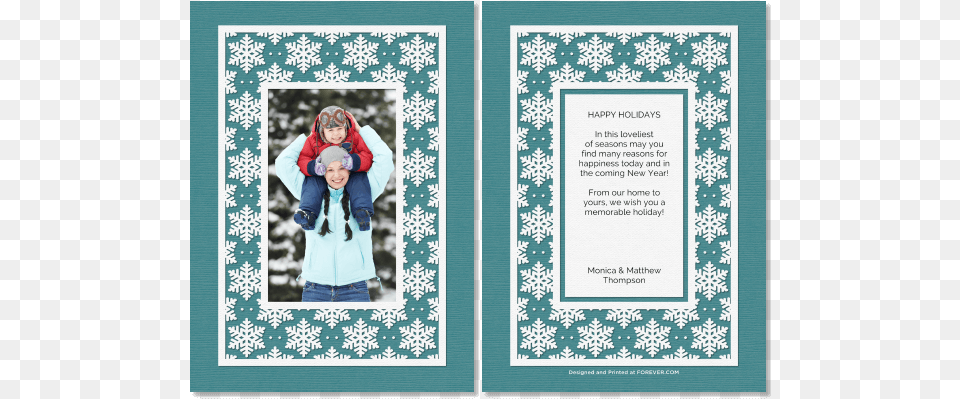 Bold Snowflake Christmas Card, Art, Collage, Person, Head Png