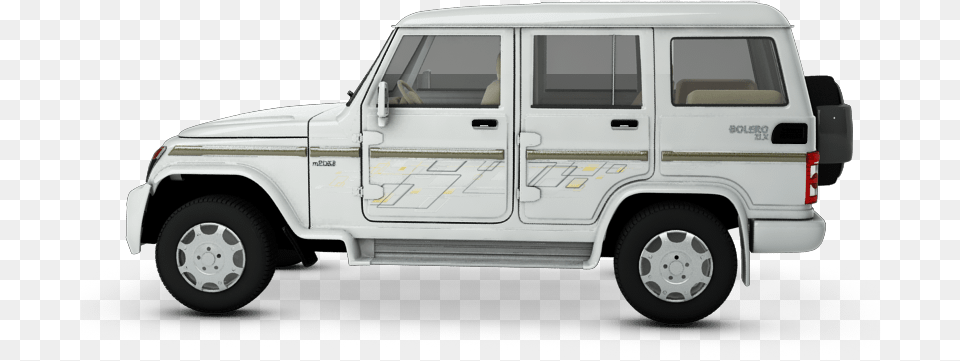Bolero Car Side View, Vehicle, Transportation, Wheel, Caravan Png Image