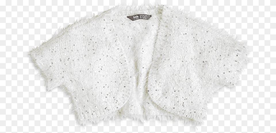 Bolero With Sequins White Darkness, Fashion, Clothing, Knitwear, Sweater Png
