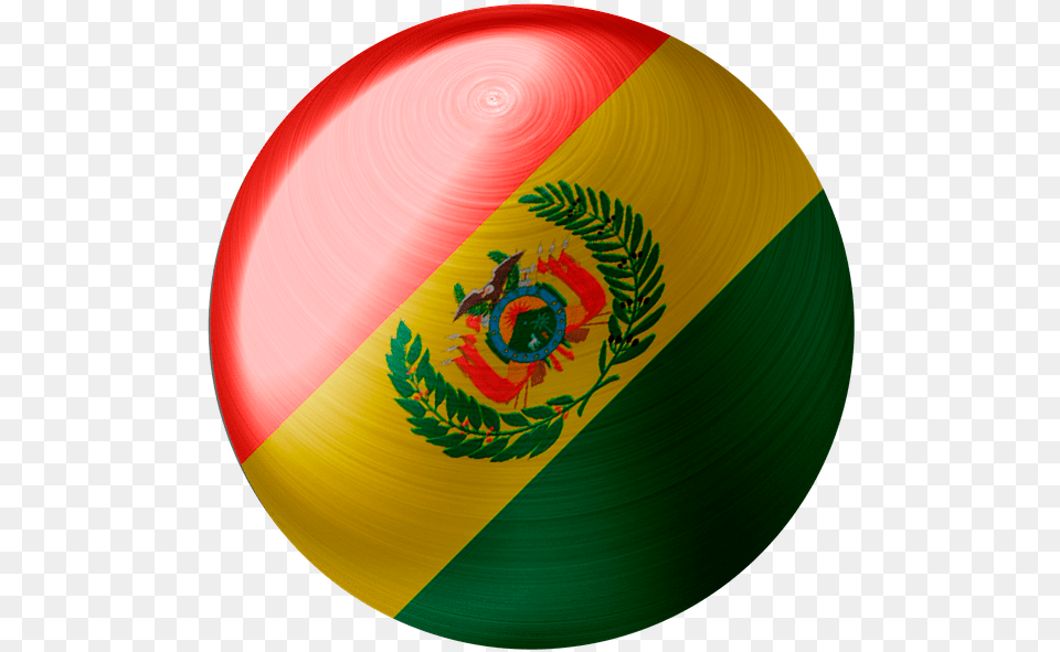 Bolivia Flag Country National Symbol Nation Circle, Sphere, Plate Free Png Download