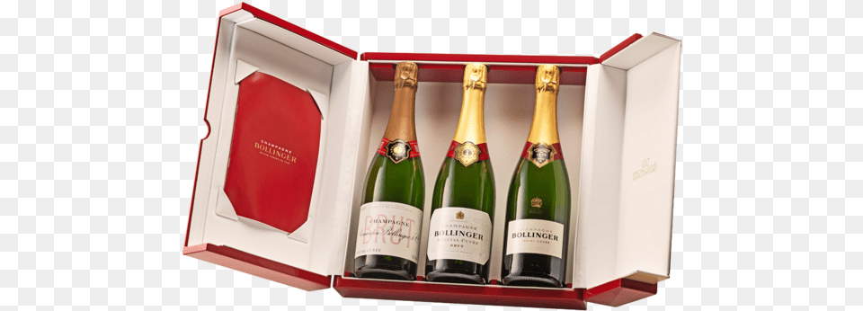 Bollinger 100th Anniversary Special Cuvee Champagne, Alcohol, Beverage, Bottle, Liquor Free Png