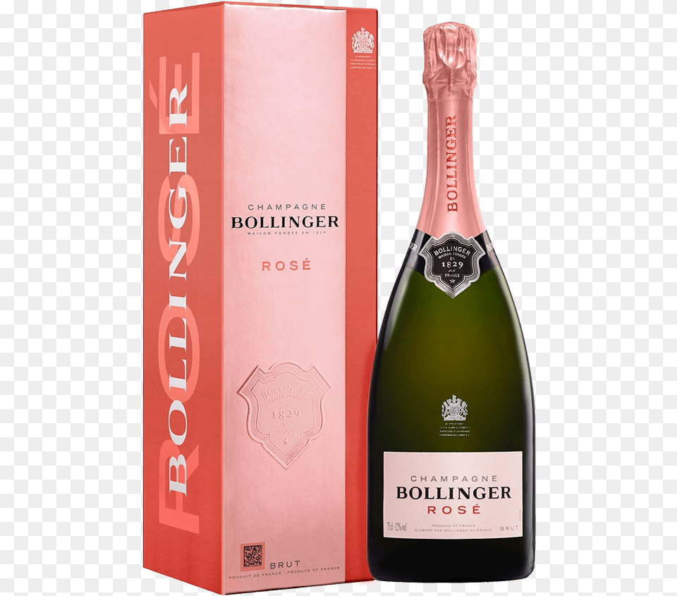 Bollinger Rose Nv Gift Boxed Bollinger Champagne Brut Rose, Alcohol, Wine, Liquor, Bottle Png Image