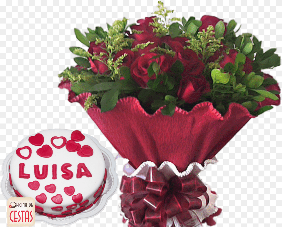 Bolo Buqu De Rosas, Rose, Plant, Flower Bouquet, Flower Arrangement Free Png
