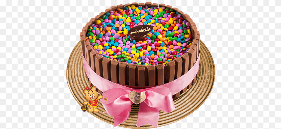 Bolo Kit Kat Birthday Cake, Birthday Cake, Cream, Dessert, Food Free Png
