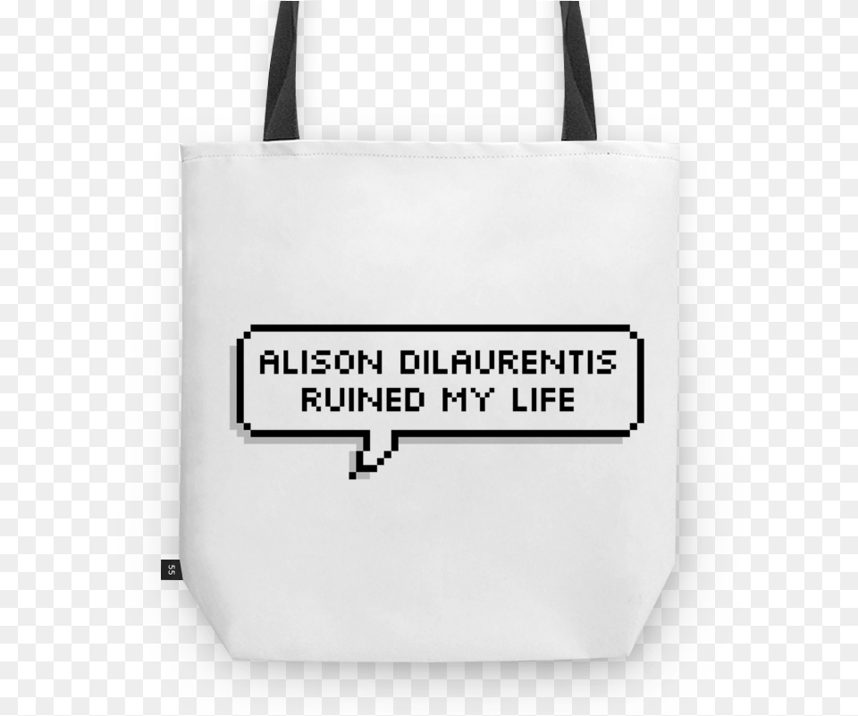 Bolsa Alison Dilaurentis Ruined My Life De Henrique Aesthetic Text Bubble, Bag, Tote Bag, Accessories, Handbag Free Png Download