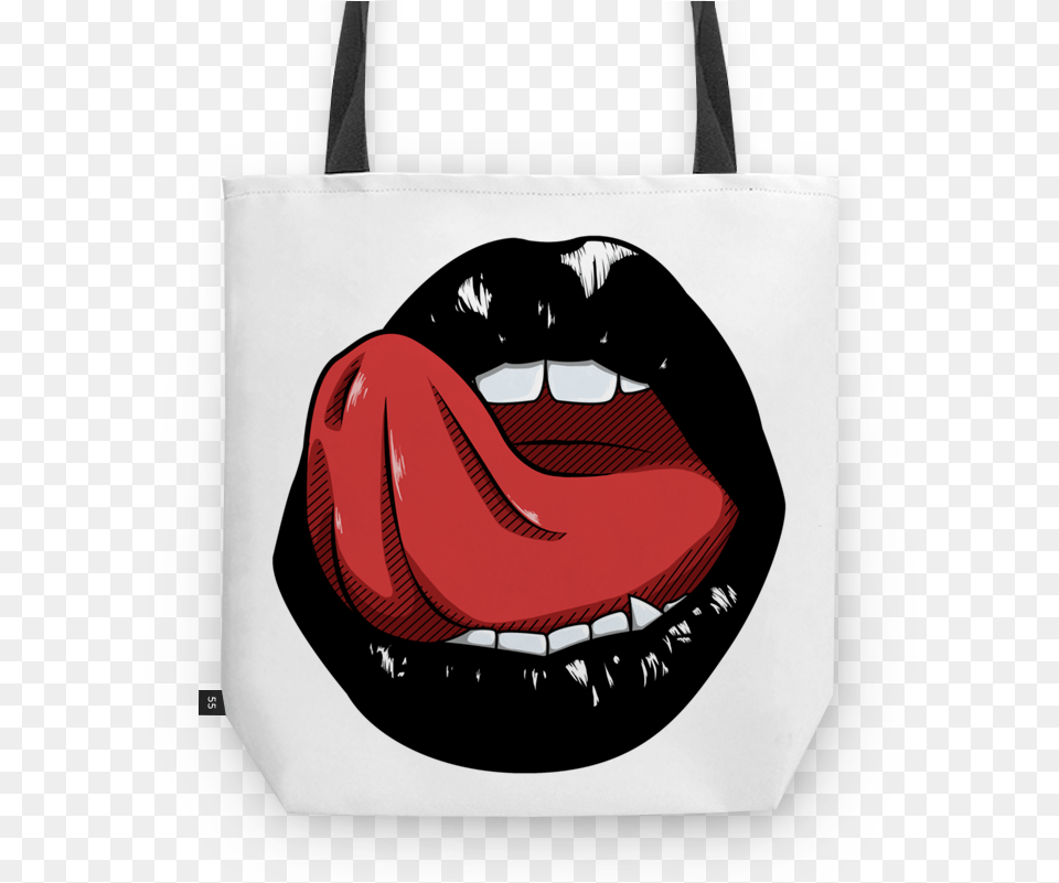 Bolsa Black Mouth De Geovani Abelna Pop Art Desenho De Boca, Accessories, Bag, Handbag, Tote Bag Free Png