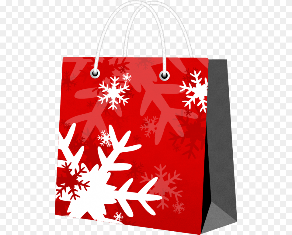 Bolsa Con Copos De Nieve Christmas Gift Paper Bags, Bag, Shopping Bag, Tote Bag, Accessories Free Png