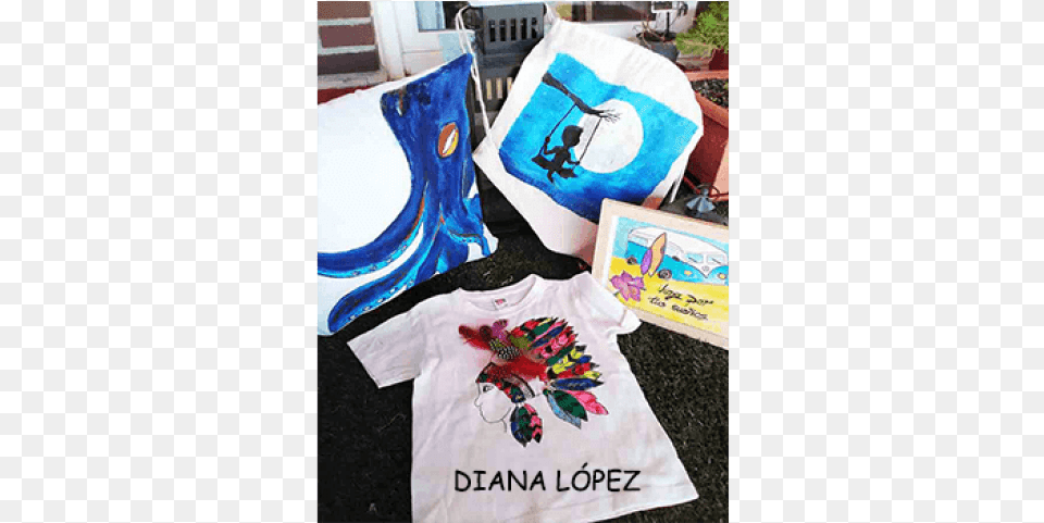 Bolsas Pintadas A Mano Como Alternativa Al Papel De Patchwork, Applique, Clothing, Pattern, T-shirt Free Transparent Png