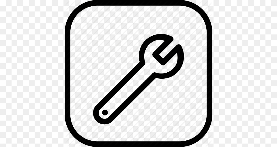 Bolt Hardware Maintanence Nut Screw Tool Wrench Icon, Key Png Image
