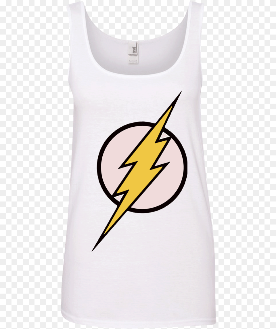 Bolt Logo T Shirt Justice League Flash Logo, Clothing, Tank Top, Animal, Bird Png