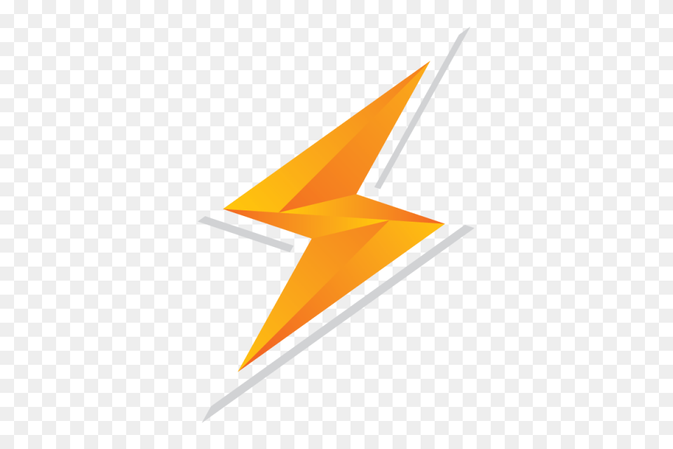 Bolt Thunder Naranja Amarillo El Rayo Y Vector Para Descargar, Star Symbol, Symbol Free Png Download