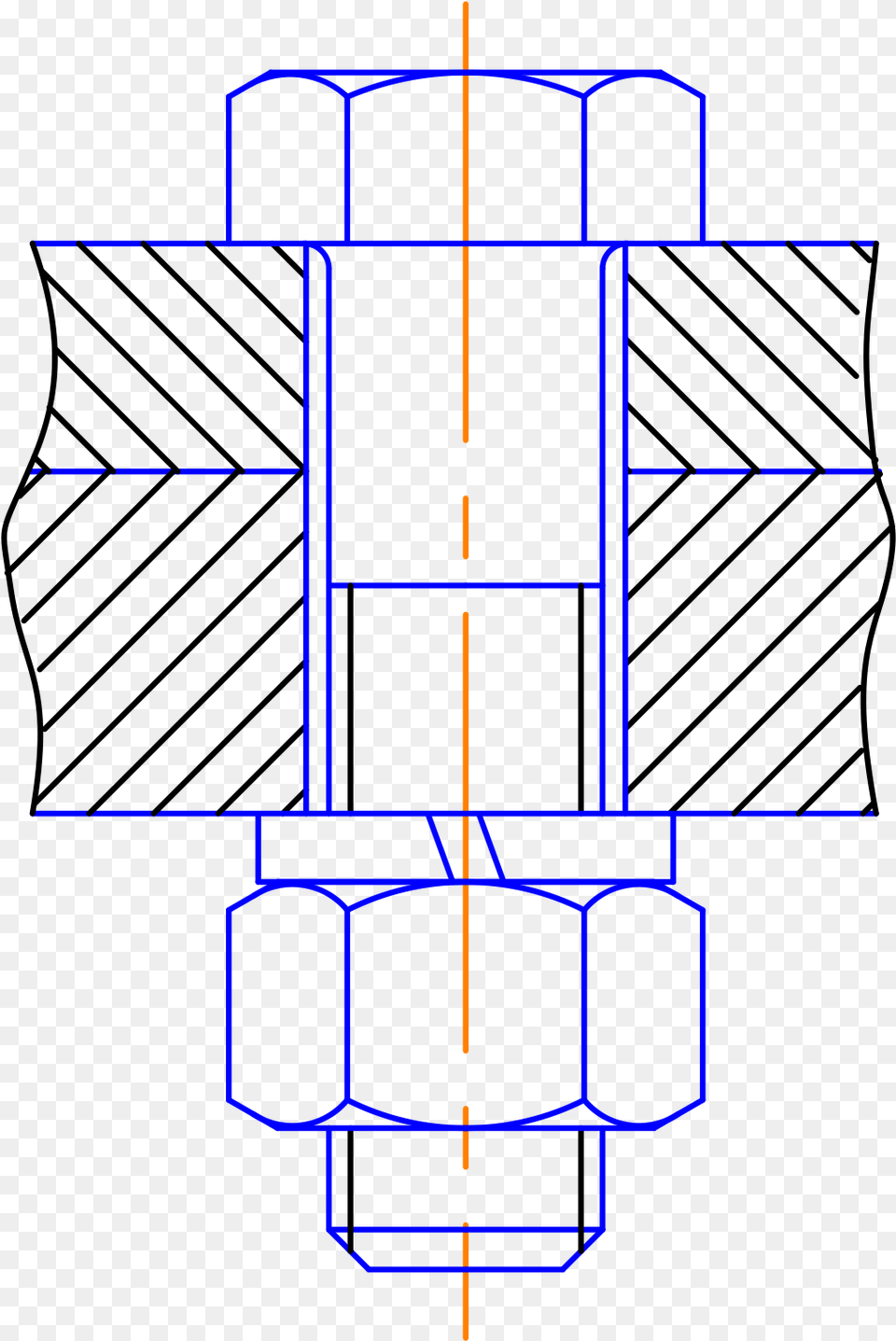 Bolted Joint, Cad Diagram, Diagram Png