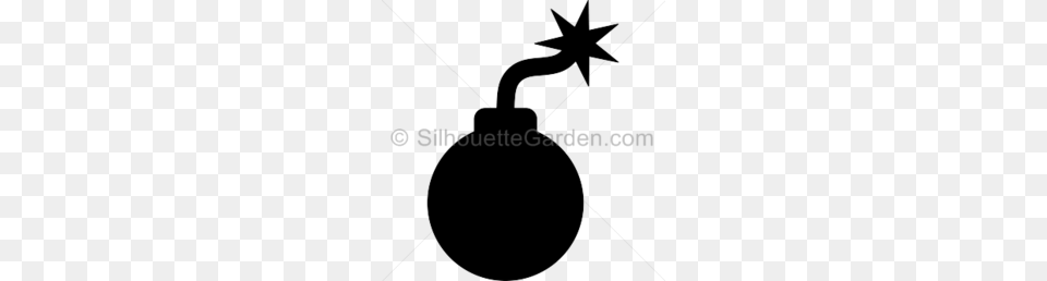 Bomb Clipart Silhouette Clip Art Silhouette Cartoon, Ammunition, Weapon, Grenade Free Png Download