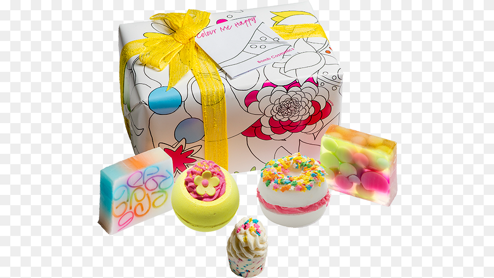 Bomb Cosmetics Gift Packs Colour Me Happy For Women, Birthday Cake, Cake, Cream, Dessert Free Transparent Png