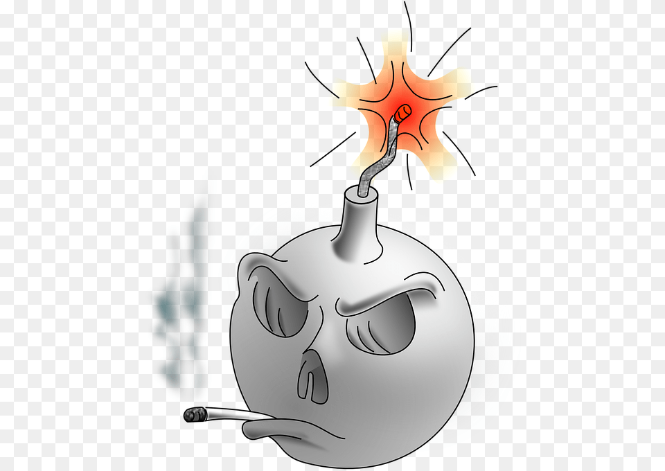 Bomb Dangerous Smoking Vector Graphic On Pixabay Lung Cancer Clip Art Free Png Download