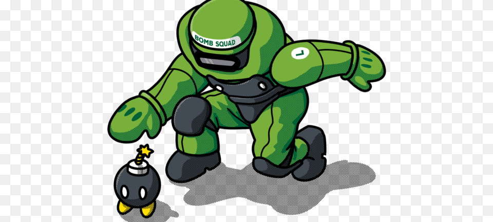 Bomb Omb Squad Teefury, Green, Baby, Person Free Transparent Png