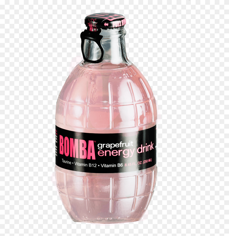 Bomba Energy Usa On Twitter Glass Bottle, Ammunition, Grenade, Weapon, Water Bottle Png Image