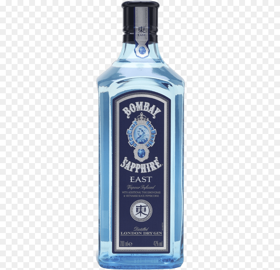 Bombay Sapphire East Bottle, Alcohol, Beverage, Gin, Liquor Free Transparent Png