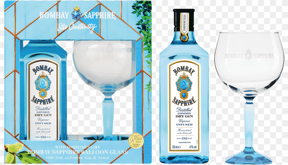 Bombay Sapphire Gin, Alcohol, Beverage, Glass, Liquor Free Transparent Png