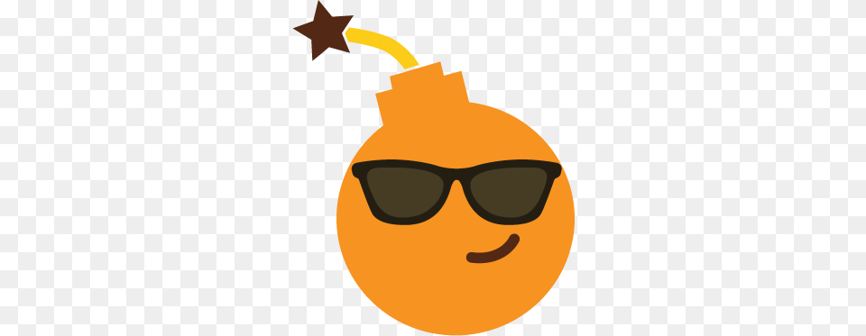 Bombmoji Stickers For Imessage, Accessories, Sunglasses, Citrus Fruit, Food Free Png Download