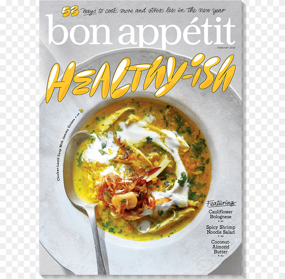 Bon Appetit February 2020, Curry, Dish, Food, Meal Png