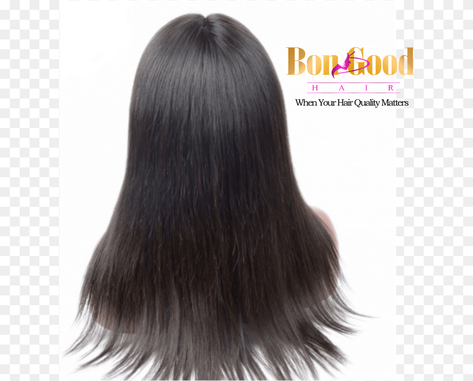 Bon Good Hair Back Straight Wig Lace Wig, Adult, Black Hair, Female, Person Png