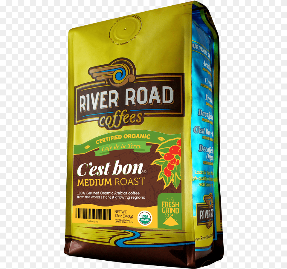 Bon Organic Ground River Road Coffee, Alcohol, Beer, Beverage, Food Free Png Download