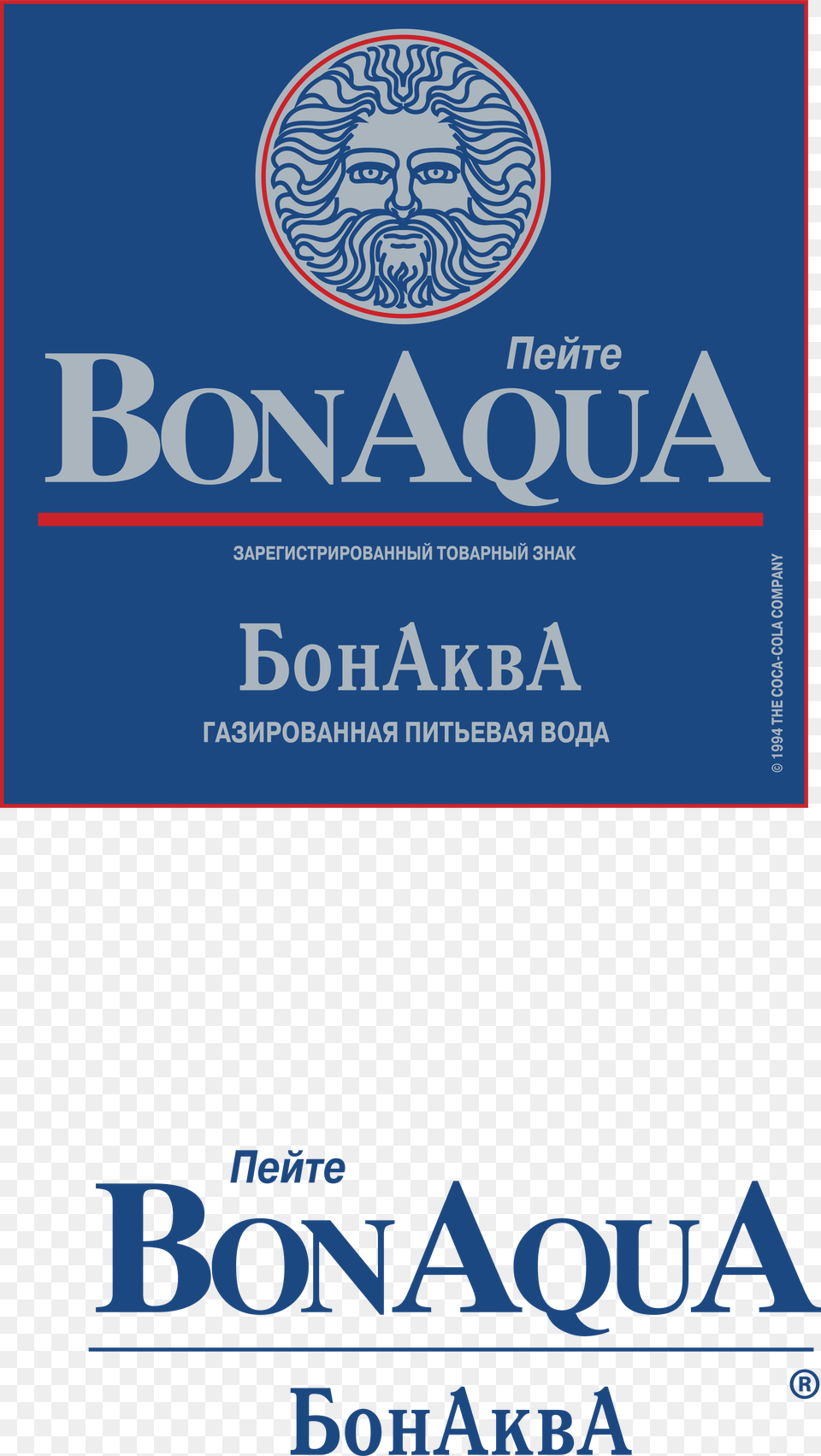 Bonaqua Logo Transparent Vector Graphics, Advertisement, Poster, Face, Head Png Image