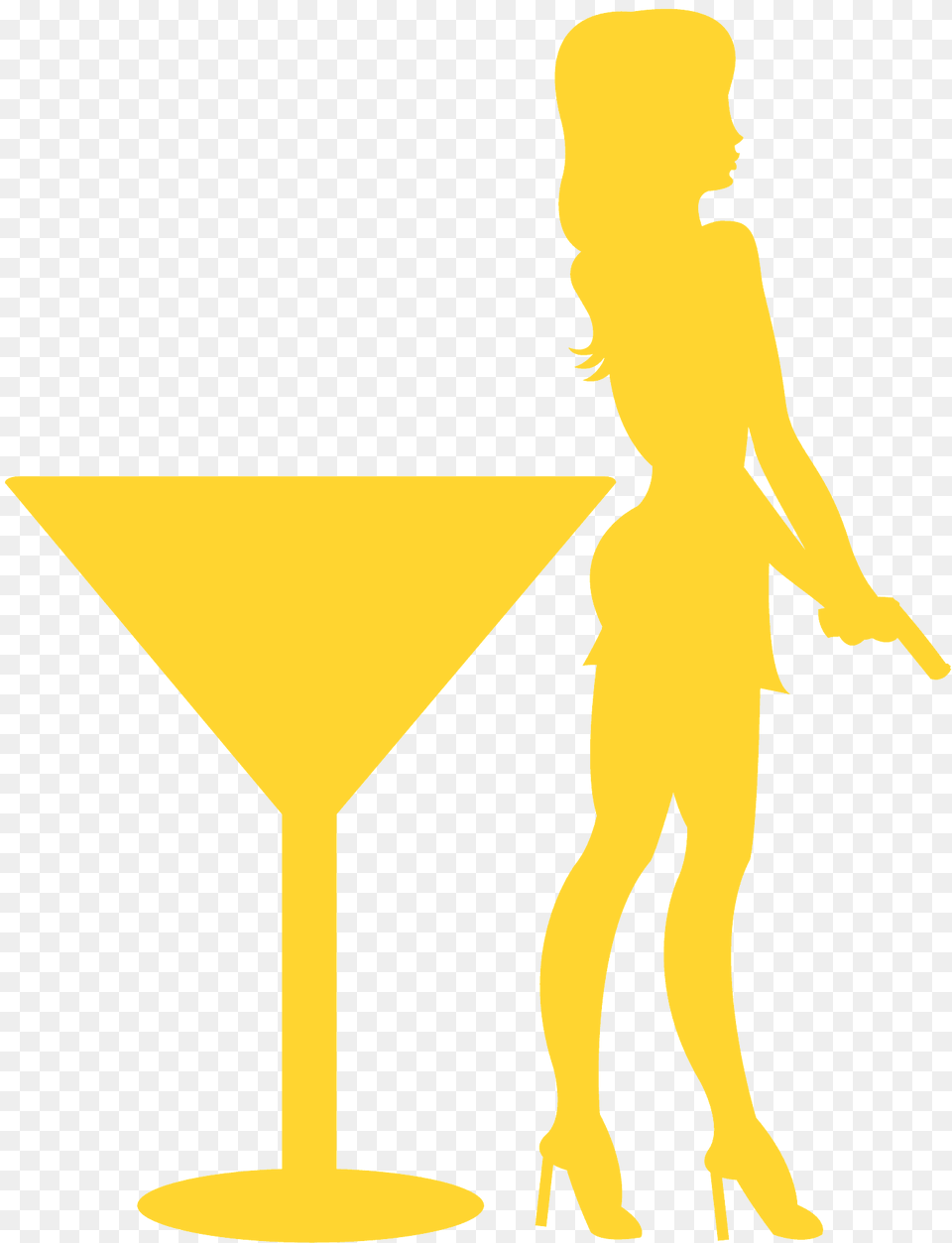 Bond Girl Silhouette, Person, Alcohol, Beverage, Cocktail Free Png Download