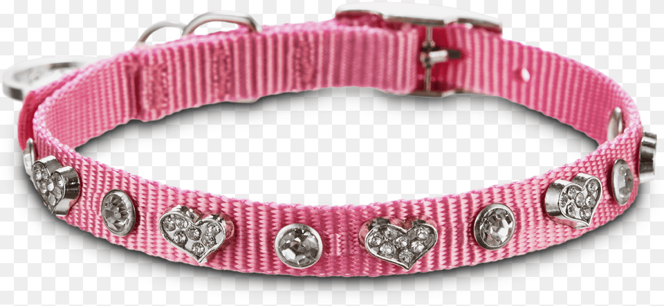 Bond U0026 Co Pink Heart Bling Collar For Necks 10 Collar Pink Transparent, Accessories, Bracelet, Jewelry, Tape Free Png Download