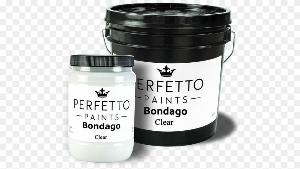 Bondago Clear Metallic Paint Water Based Faux Paint, Jar, Bucket, Bottle, Shaker Png Image