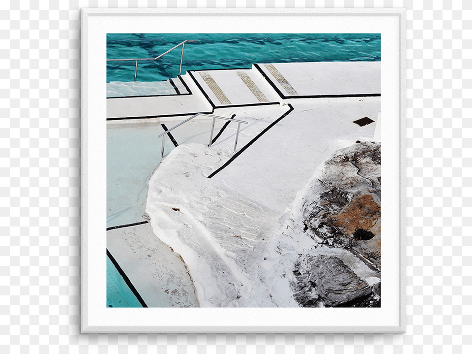 Bondi Etapes Sq Bondi Icebergs Club, Waterfront, Handrail, Water, Slate Png