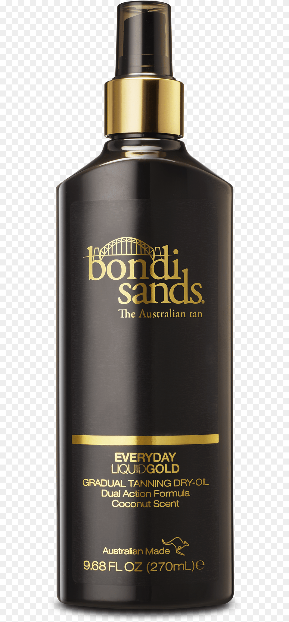 Bondi Sands Liquid Gold Everyday Gradual Tanning Oil Bondi Sands Everyday Liquid Gold, Bottle, Cosmetics, Perfume Free Png