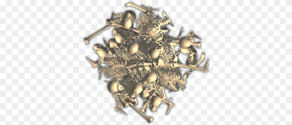 Bone Pile Dampd Pile Of Bones, Chandelier, Lamp, Head, Person Free Transparent Png