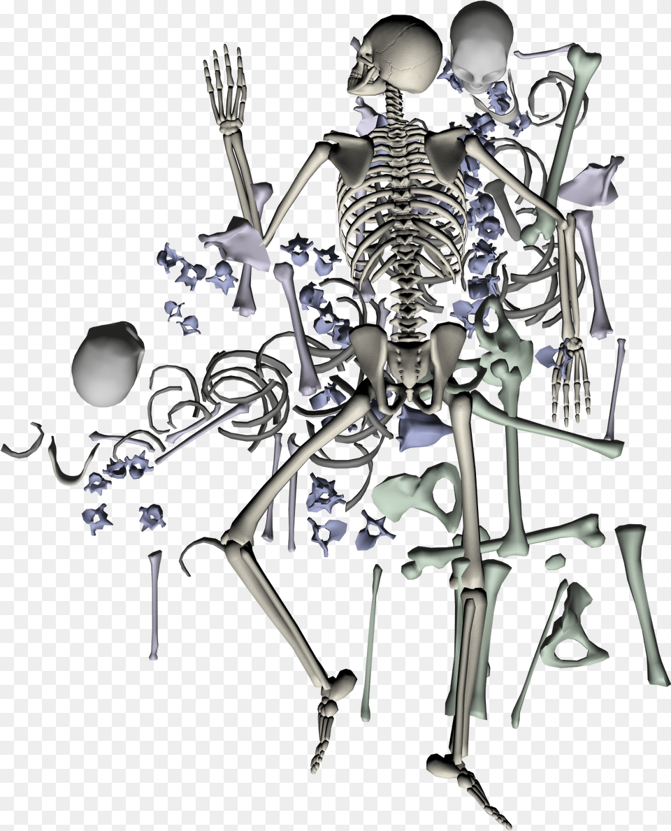 Bone Pile Pile Of Bones Token, Skeleton, Person, Head, Baby Png