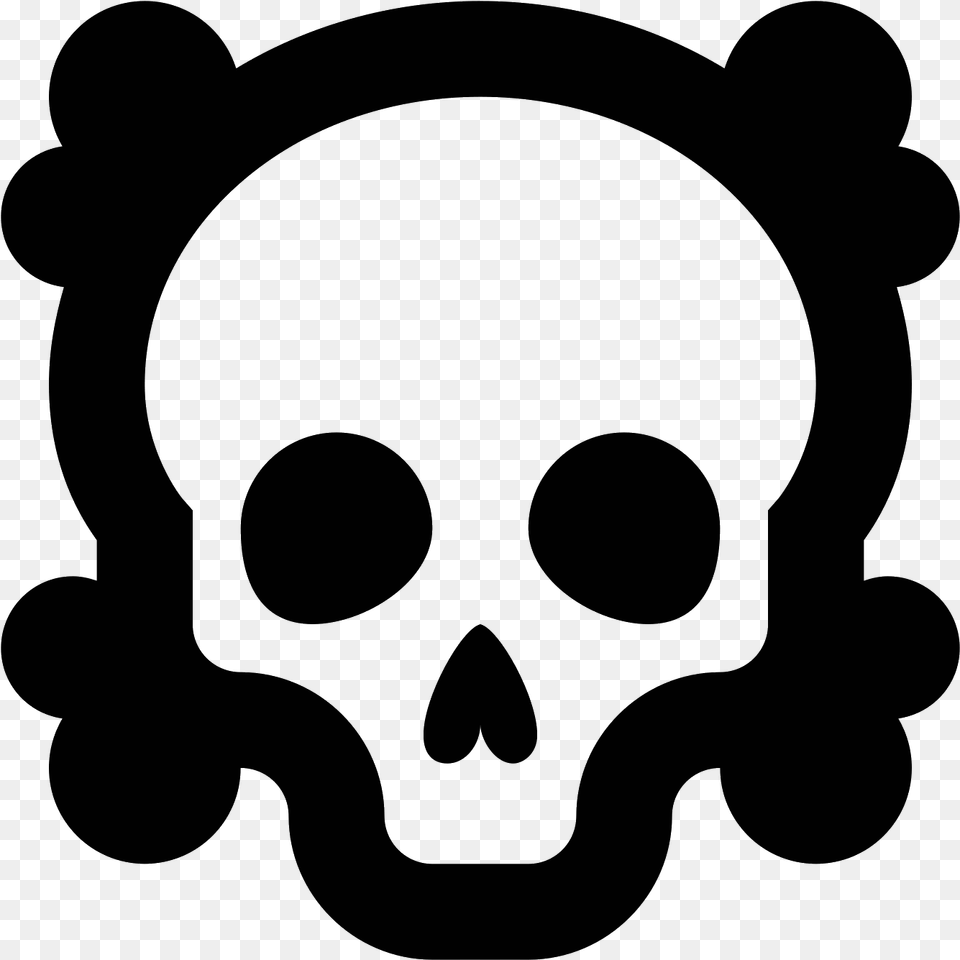 Bone Skull Icon Transparente, Gray Free Png