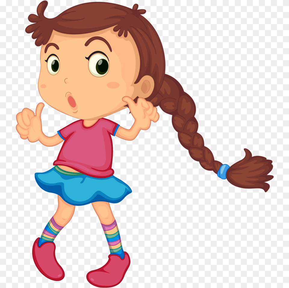Bonecas Meninas Girl Clipart Download Girl With Long Hair Clipart, Baby, Person, Head, Face Free Transparent Png