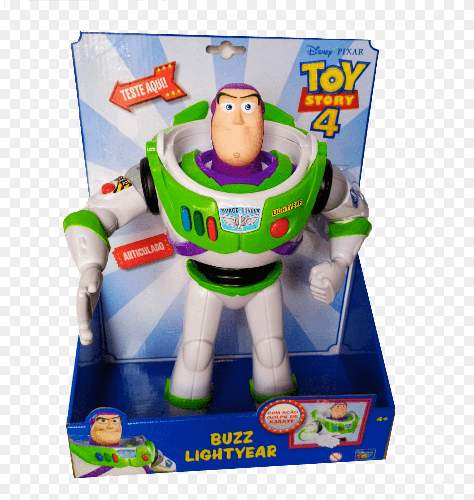 Boneco Buzz Lithyear Toy Story 4 Golpe De Karate Toy Story, Baby, Person, Face, Head Png