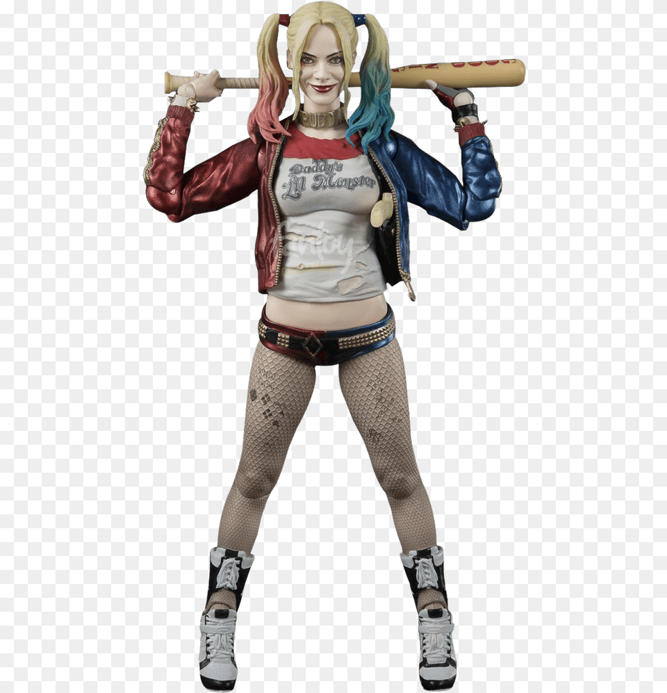 Boneco Harley Quinn Sh Figuarts Harley Quinn Suicide Squad, Clothing, Person, Costume, Adult Free Png