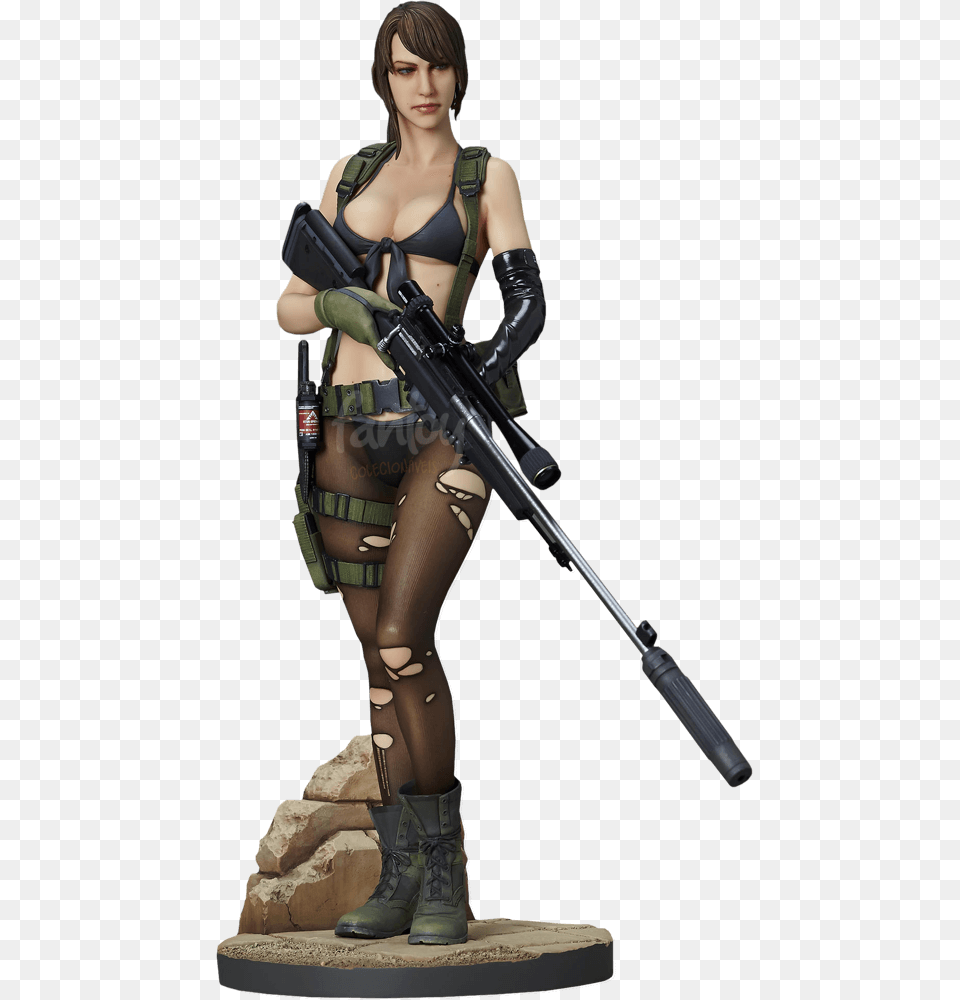 Boneco Quiet Metal Gear Solid Play Arts Kai Square Enix Figures, Figurine, Adult, Weapon, Person Free Png Download